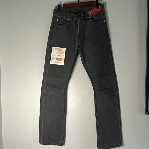 Heron Preston Acid Wash Pence Regular Jeans - Picture 4 of 7